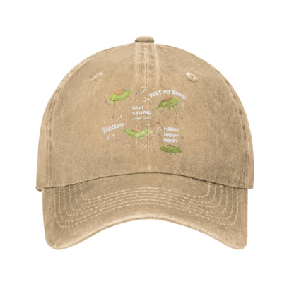 Hail Mary Retro Washed Denim Baseball Cap