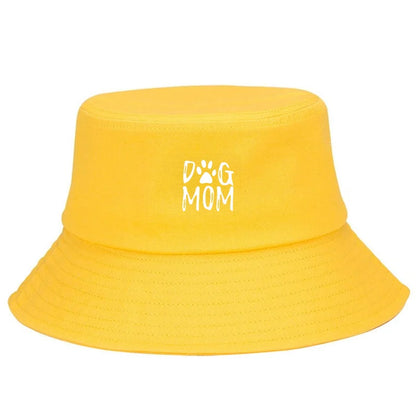 Dog Lover Print Cotton Bucket Hat