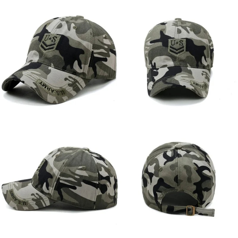 US Letter Embroidered Outdoor Baseball Cap
