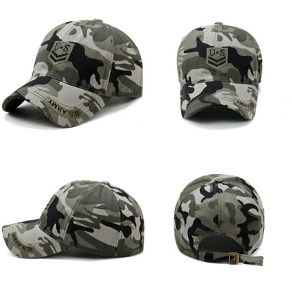 US Letter Embroidered Outdoor Baseball Cap