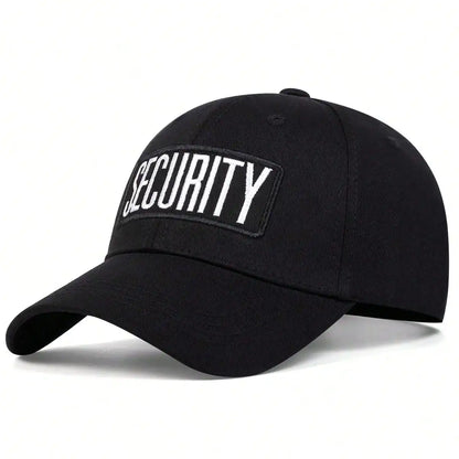Unisex Security Letter Embroidery Baseball Cap