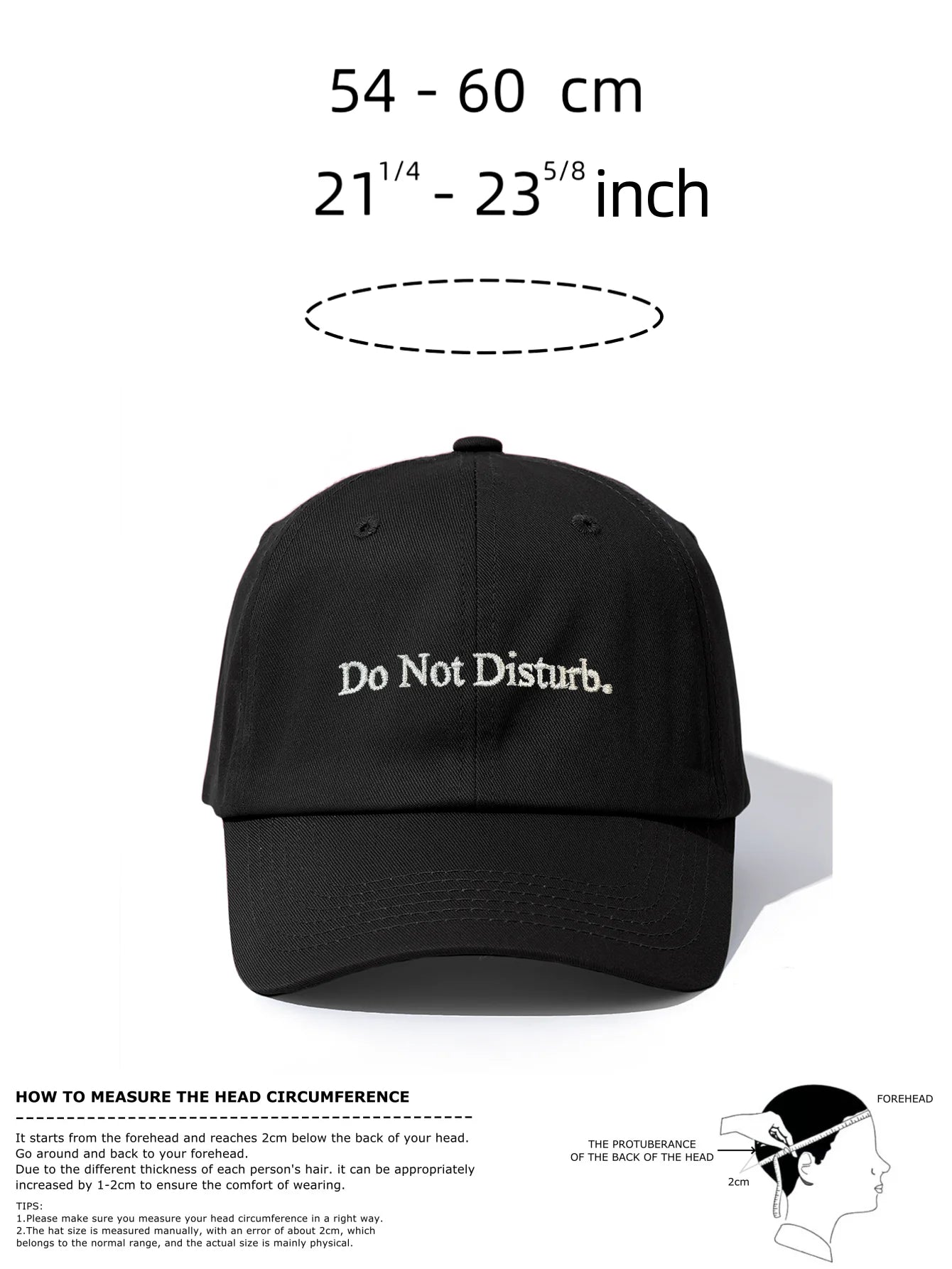 Do Not Disturb Embroidery Baseball Cap