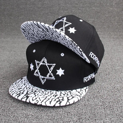 Letter Embroidery Hip Hop Snapback Baseball Cap