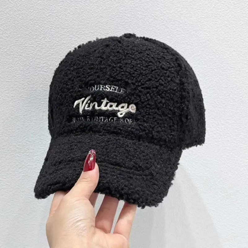 Washed Denim Embroidered Baseball Cap