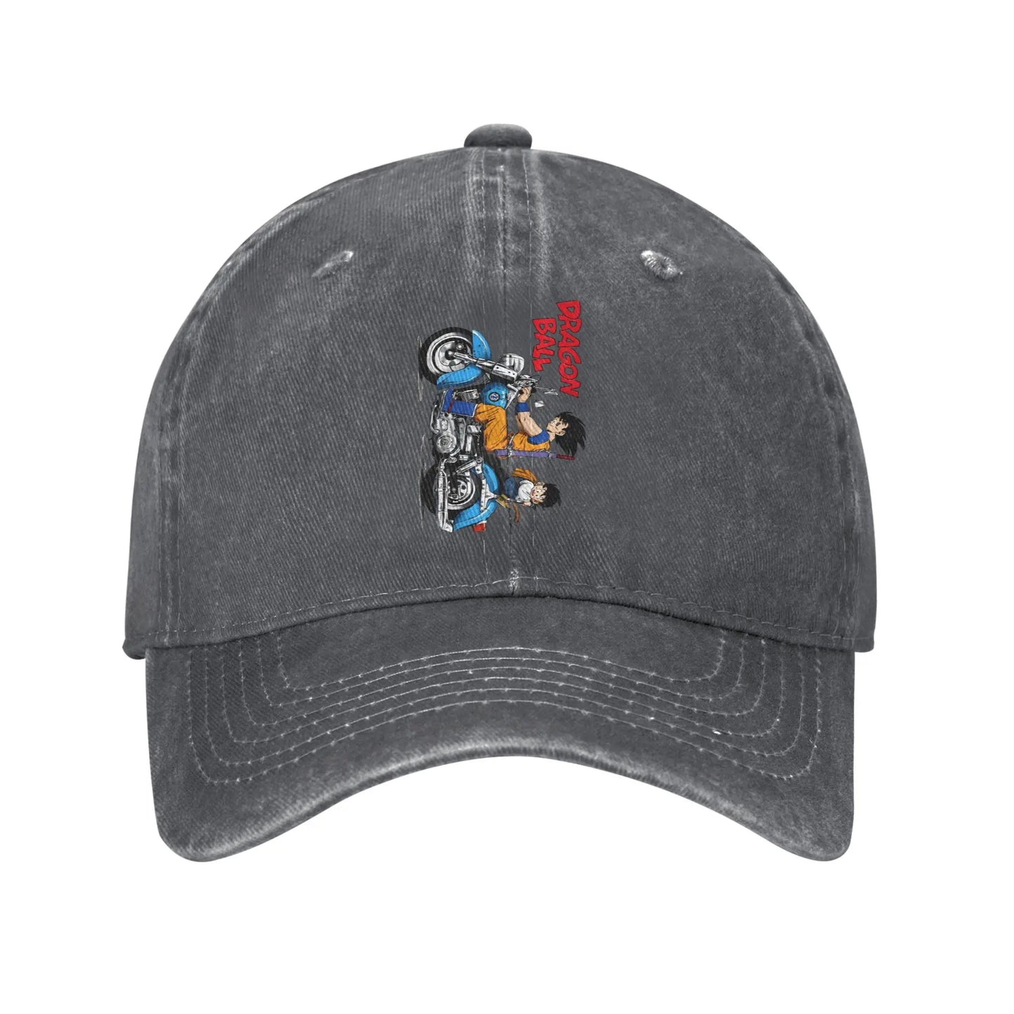 Dragon Ball Cycling Distressed Denim Baseball Cap