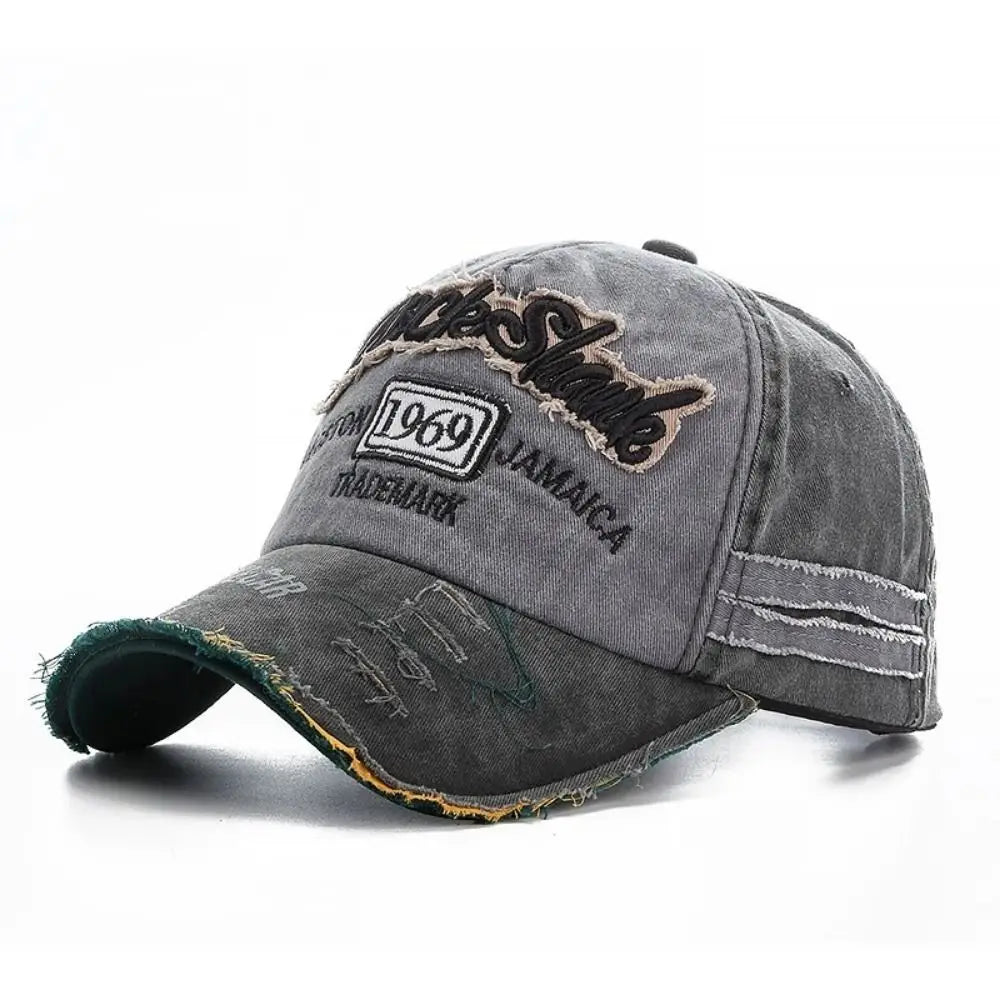 Vintage 1969 Letter Denim Baseball Cap