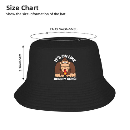Donkey Kong Gorilla Vintage Hip Hop Graphic Bucket Hat