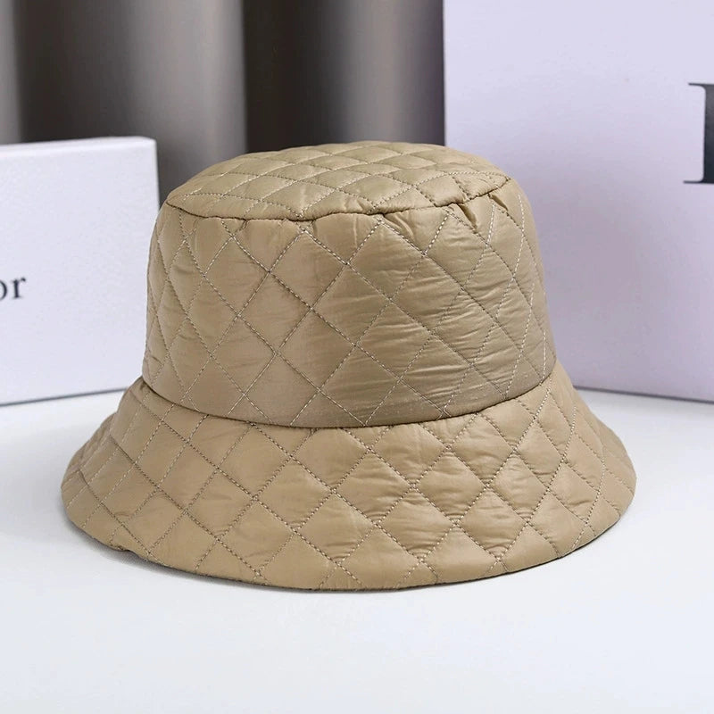 Waffle Knit Warm Bucket Hat
