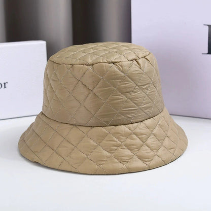 Waffle Knit Warm Bucket Hat