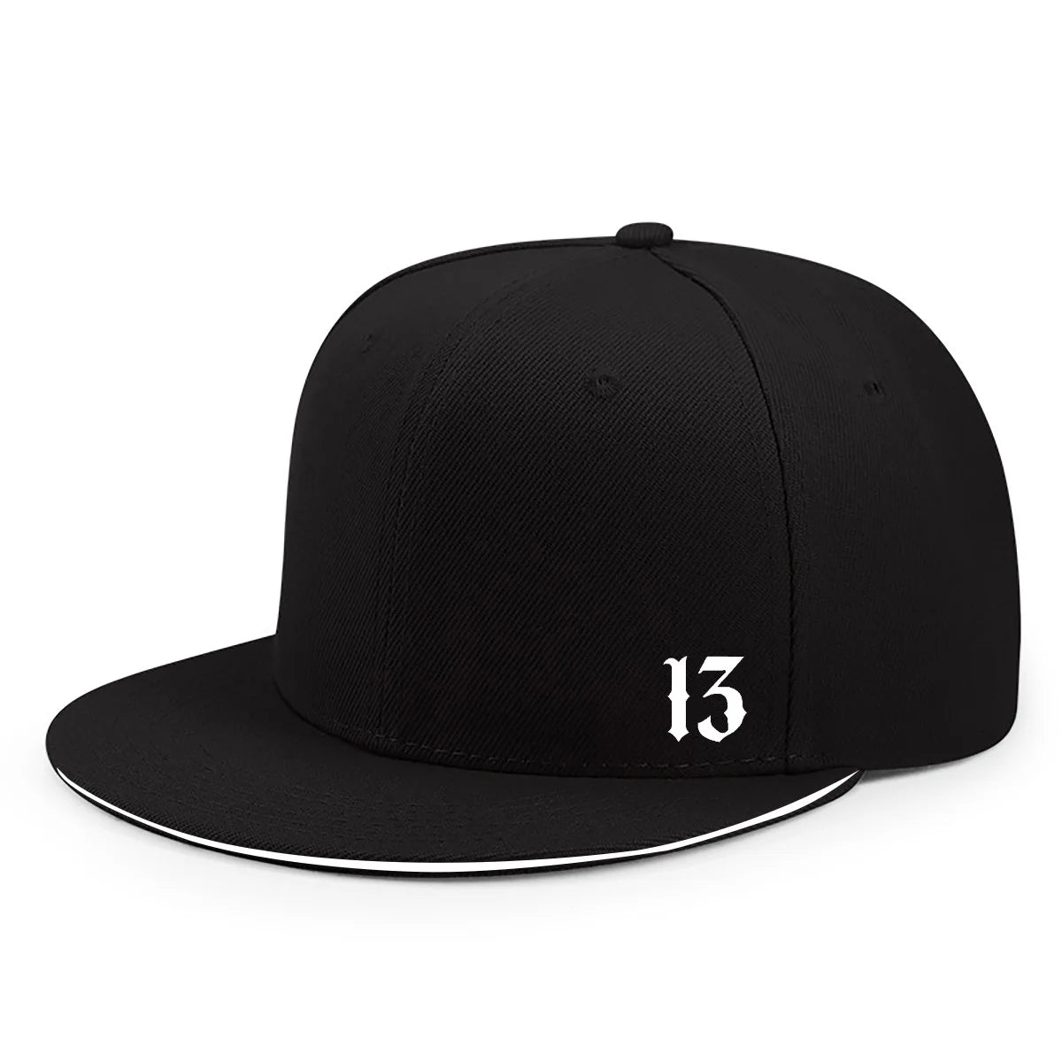Adjustable Logo Flat Brimmed Hat