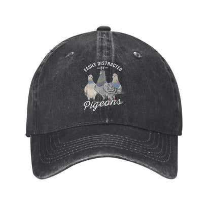 Easily Distracted Pigeon Lover Baseball Cap