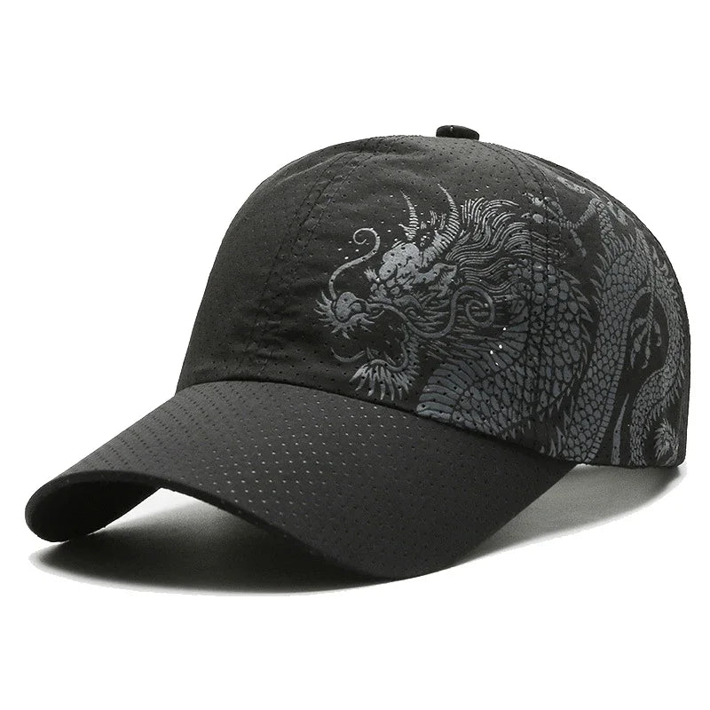 Chinese Dragon Quick Dry Breathable Baseball Cap