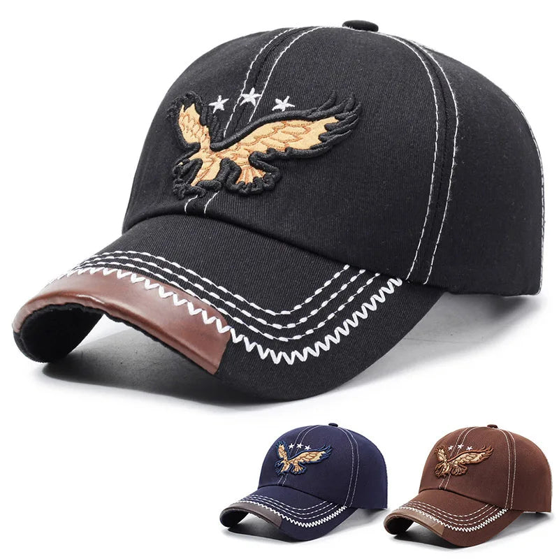 Fashion Eagle Embroidered Outdoor Baseball Cap