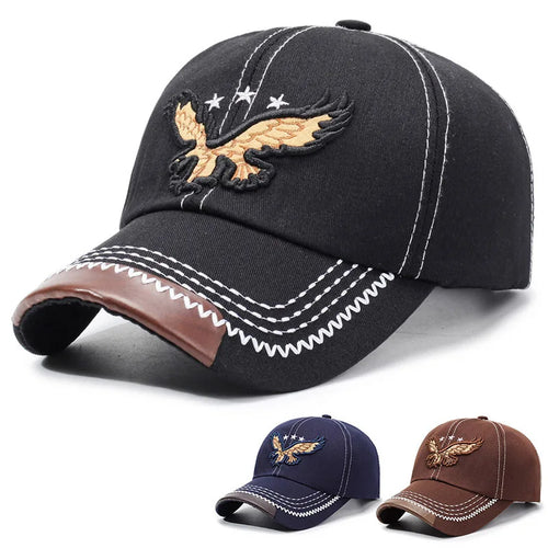 Fashion Eagle Embroidered Outdoor Baseball Cap