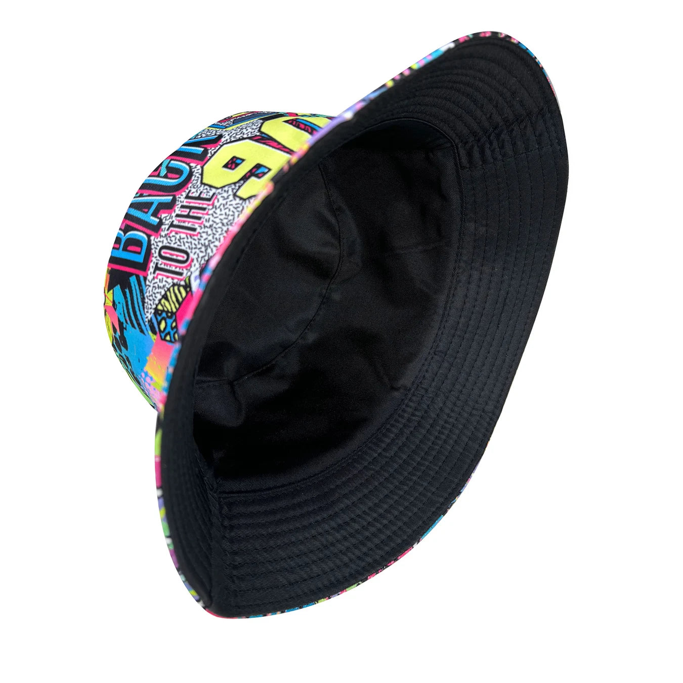 Abstract Graffiti Reversible Foldable Colorful Bucket Hat