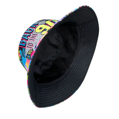 Abstract Graffiti Reversible Foldable Colorful Bucket Hat