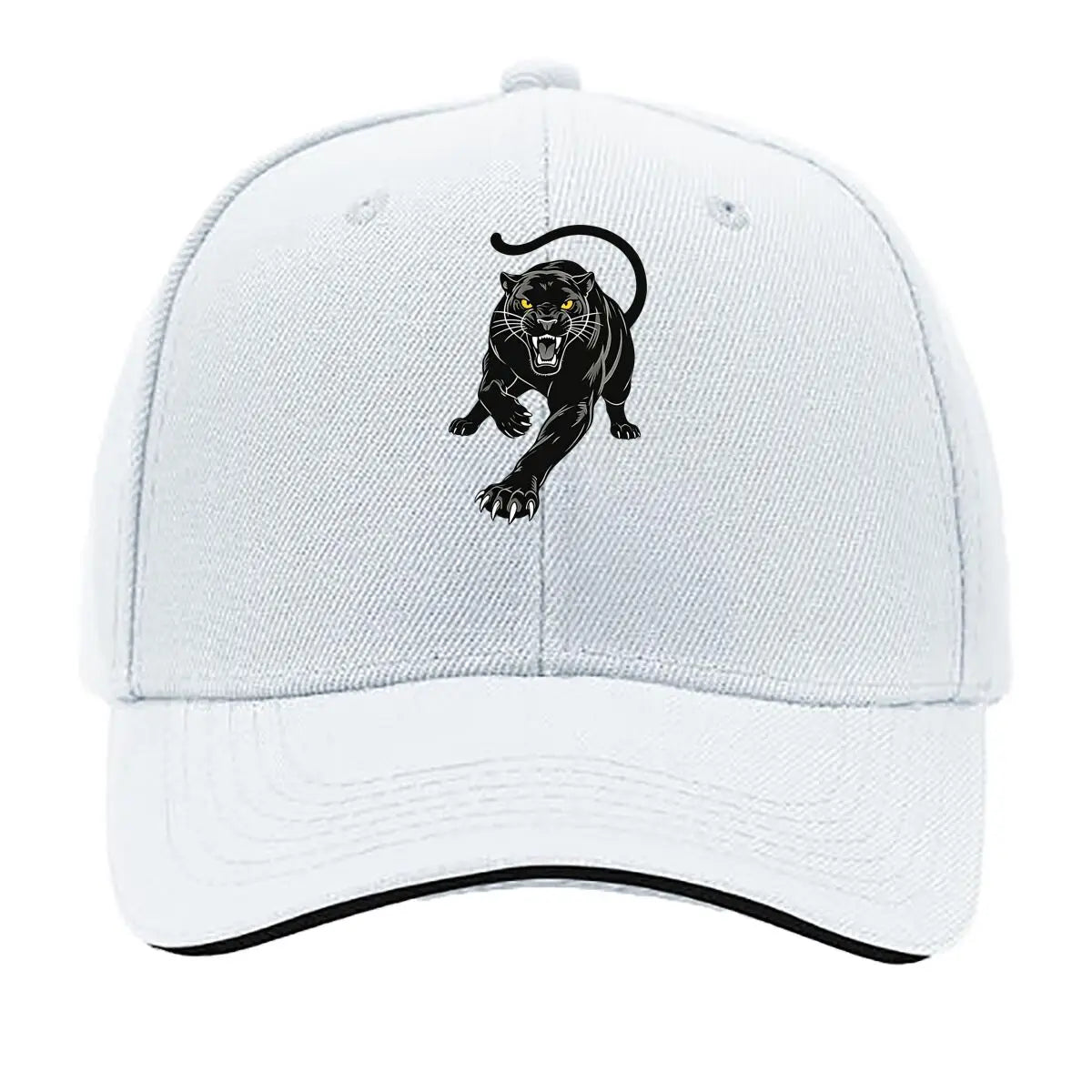 Black Panther Glowing Eyes Streetwear Snapback Baseball Cap