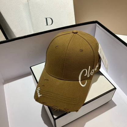 Vintage Letter Embroidery Adjustable Baseball Cap
