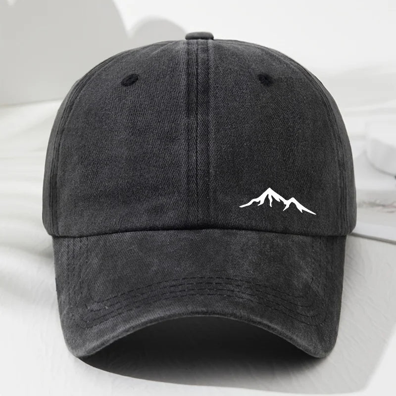 Mountain Print Outdoor Baseball Cap