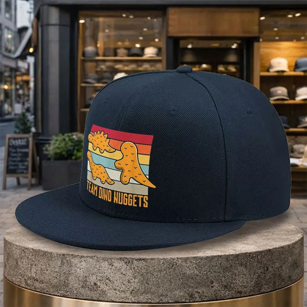 Team Dino Nuggets Retro Sunset Snapback Cap
