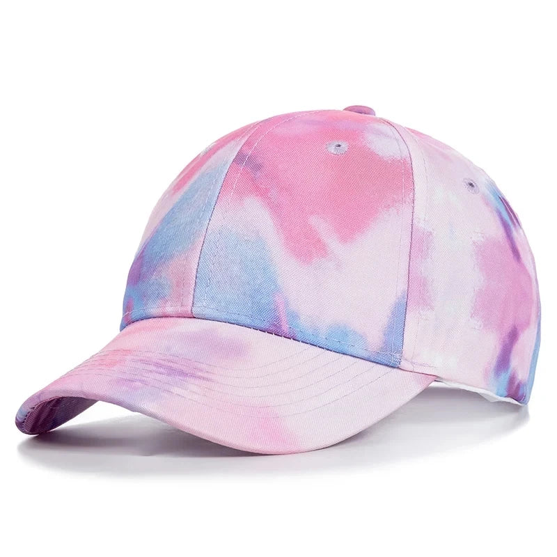 Tie Dye Multicolor Hip Hop Snapback Cap
