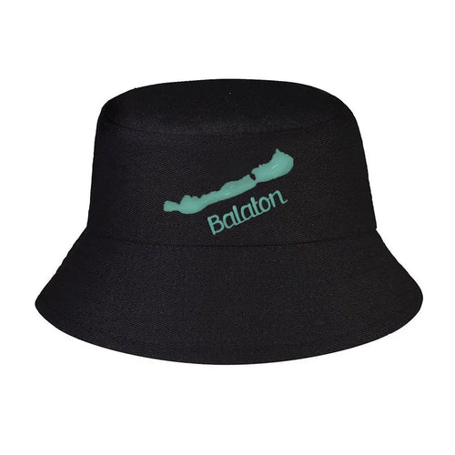 Lake Balaton Minimalist Map Design Bucket Hat