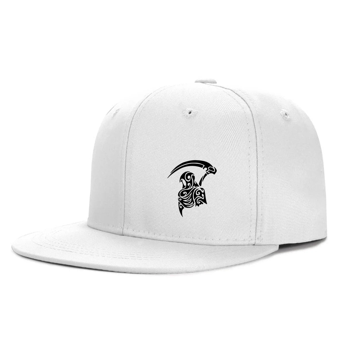 Grim Reaper Tribal Graphic Streetwear Snapback Cap