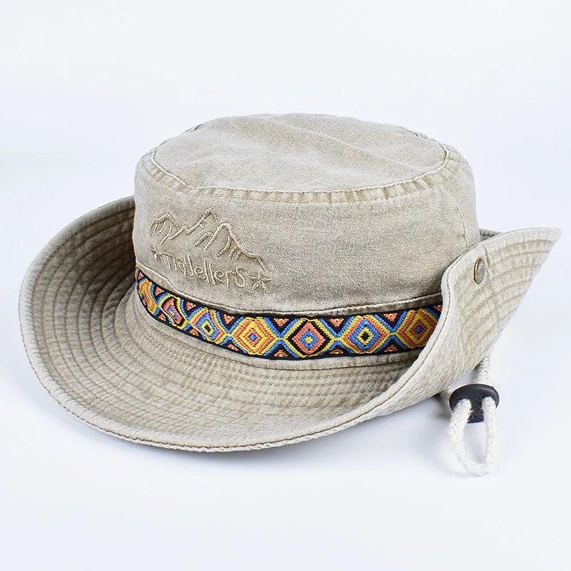 Unisex Outdoor Embroidered Cotton Fishing Hat
