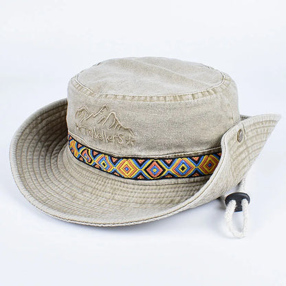 Unisex Outdoor Embroidered Cotton Fishing Hat