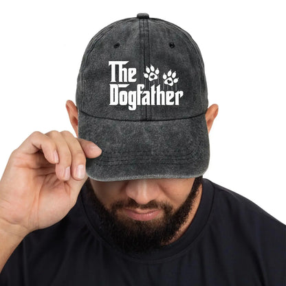 The Dogfather Funny Dog Dad Baseball Cap