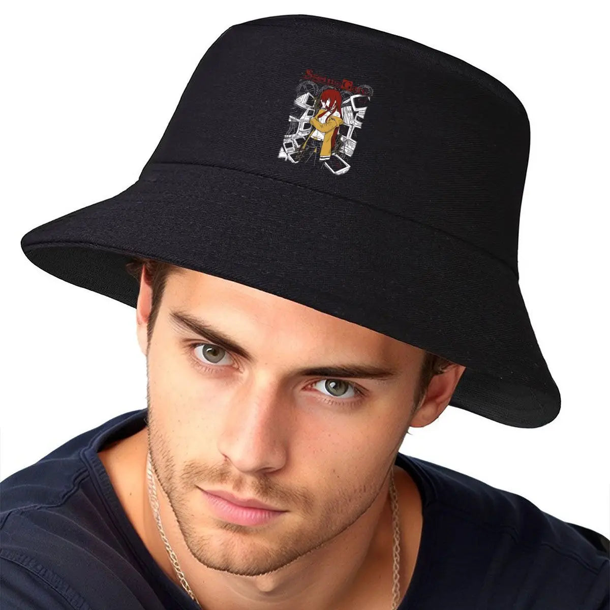 Steins Gate Makise Kurisu Design Bucket Hat