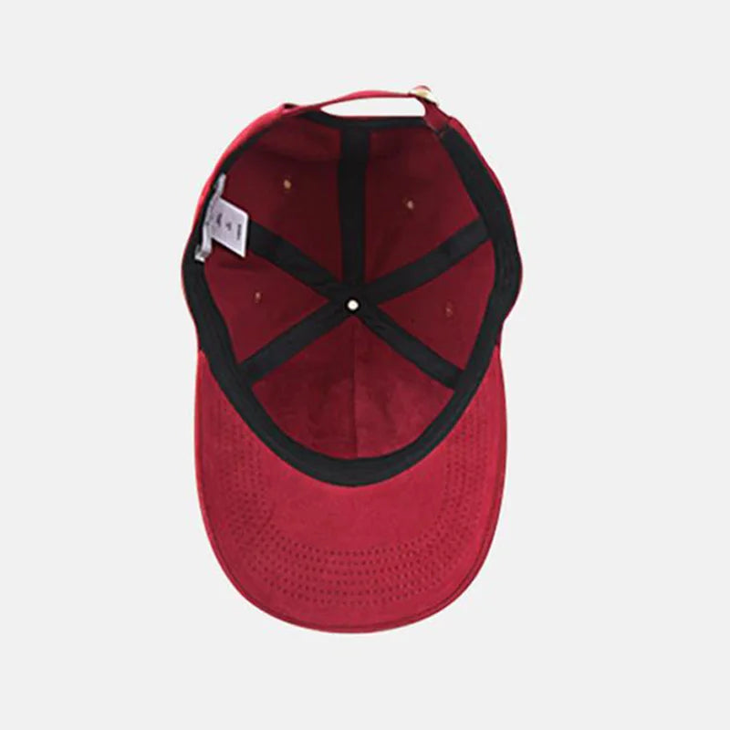 Simple Embroidery Solid Color Cotton Baseball Cap