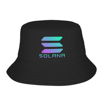 Solana SOL Cryptocurrency Outdoor Summer Bucket Hat Unisex Kids