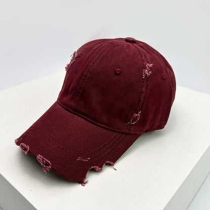 Unisex Notch Solid Baseball Cap