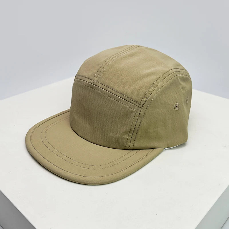 Quick Dry Solid Retro Snapback Cap