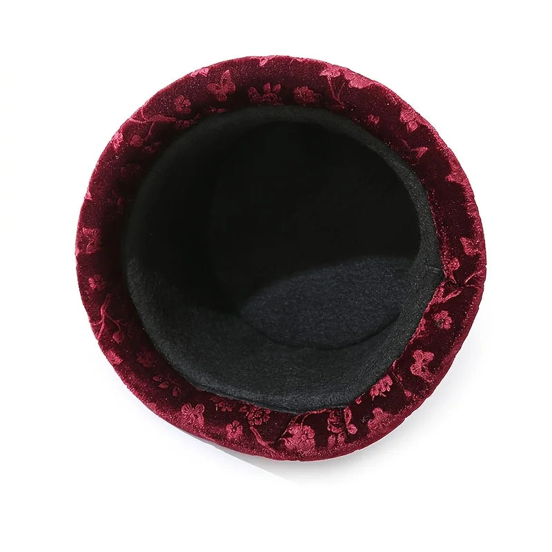 Elegant Floral Printed Bucket Hat