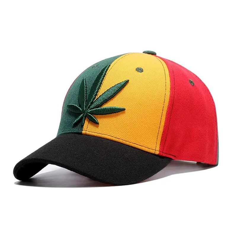 Hip Hop Maple Leaf Embroidery Baseball Cap