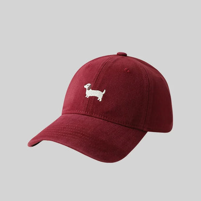 Dachshund Embroidery Outdoor Leisure Baseball Cap