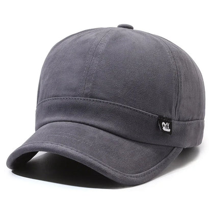 Vintage Short Brim Woven Baseball Cap