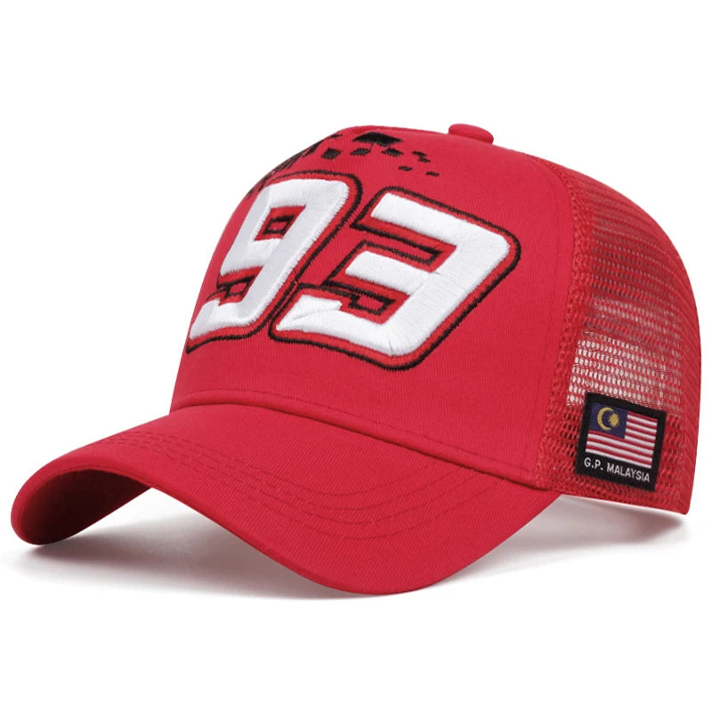 Malaysia 93 Embroidered Street Baseball Cap