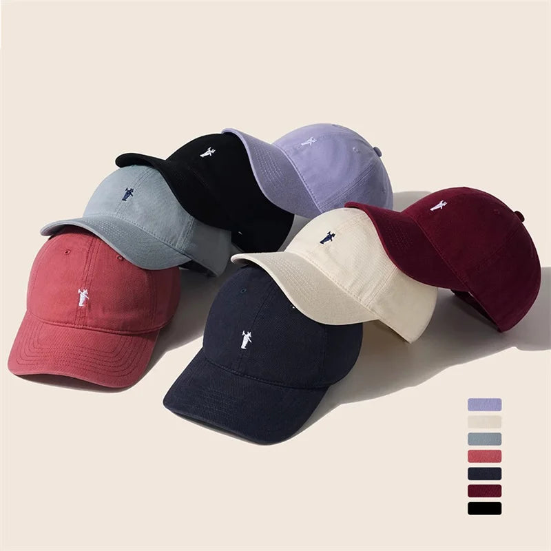 Unisex Simple Farmer Embroidery Cotton Baseball Cap
