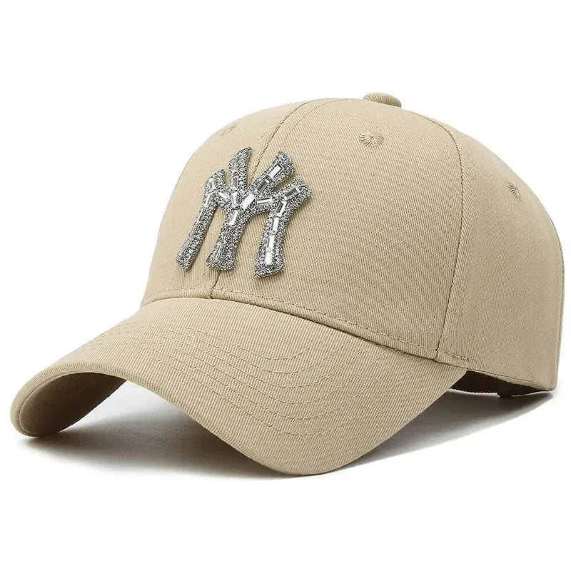 Rhinestone Spring Autumn Baseball Cap