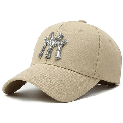 Rhinestone Spring Autumn Baseball Cap