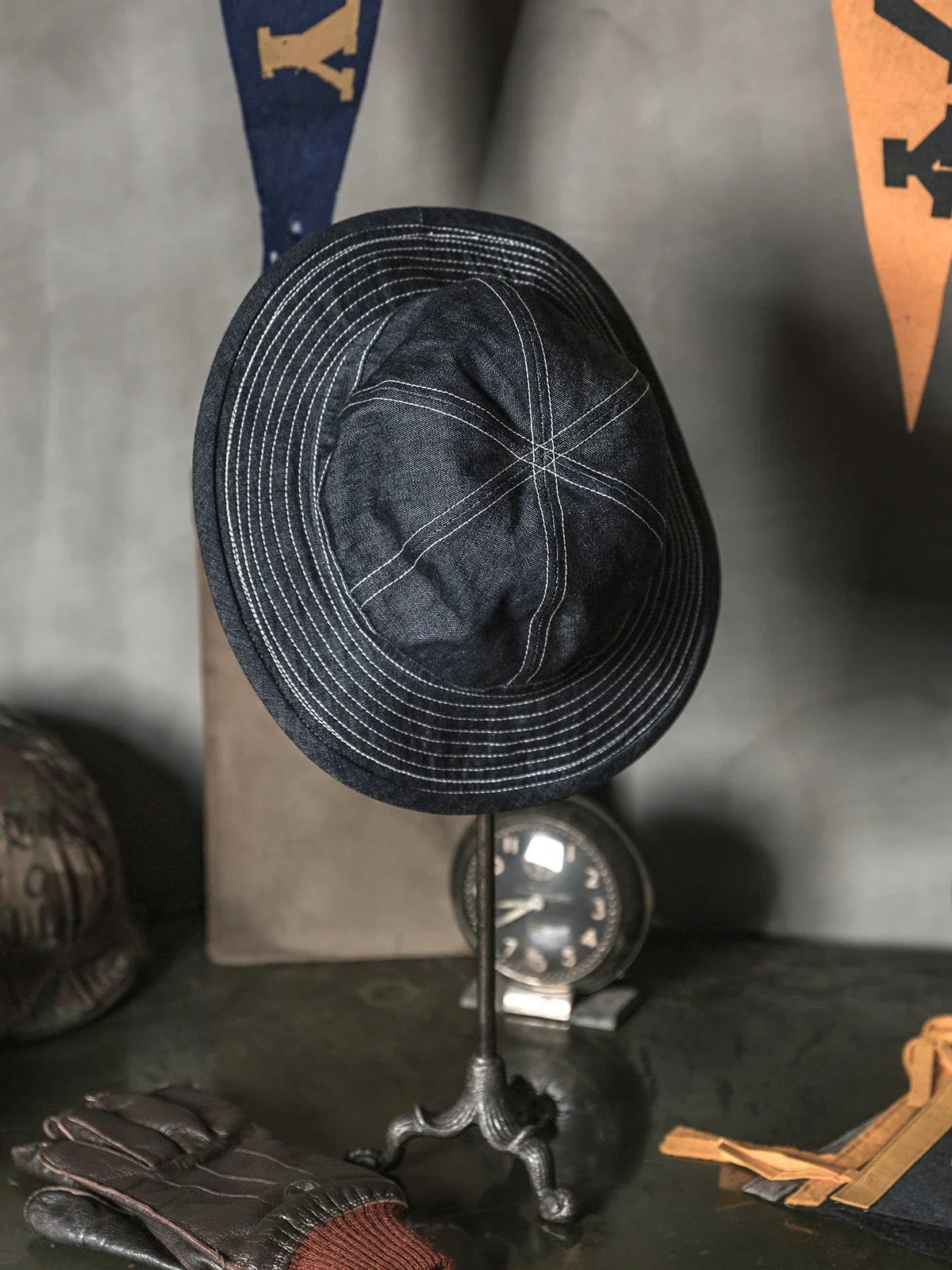 Vintage Denim Daisy Mae Workwear Bucket Hat