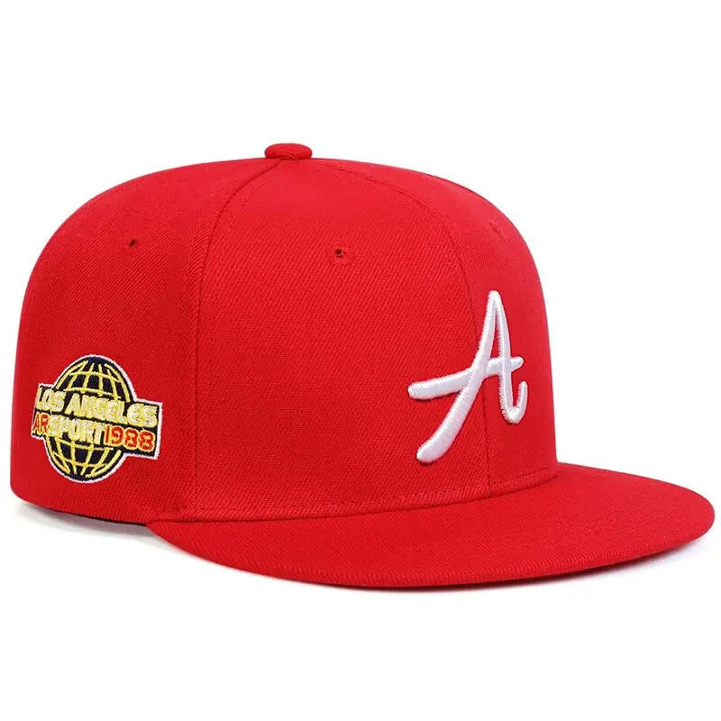 Unisex Gothic Letter Embroidery Snapback Cap