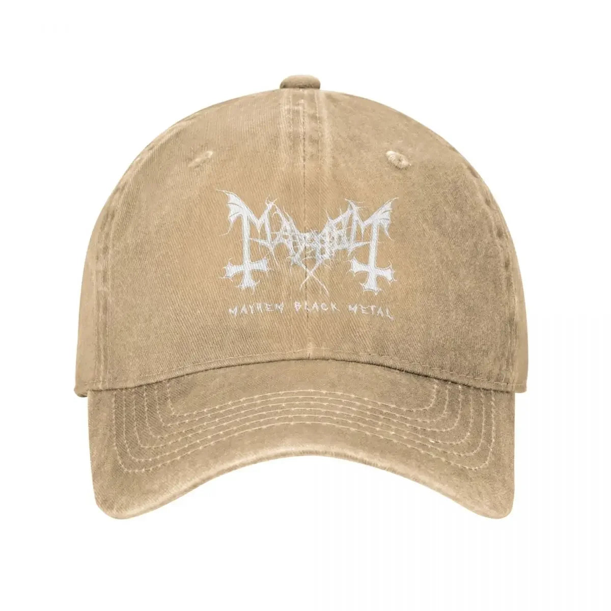 Mayhem Black Metal Denim Baseball Cap