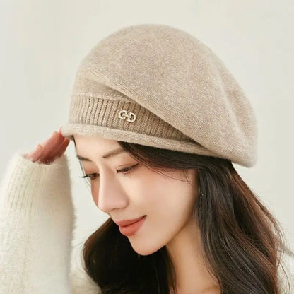 Women's Warm Wool Slouchy Knit Bucket Hat