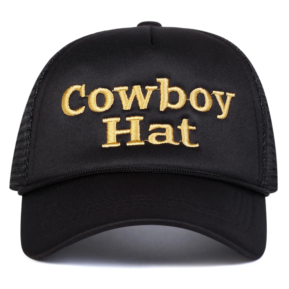 Letter Embroidered Cowboy Style Adjustable Baseball Hat