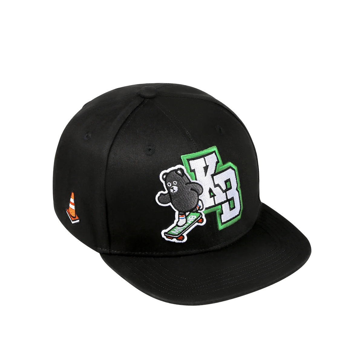 Cute Bear 3D Embroidery Snapback Cap