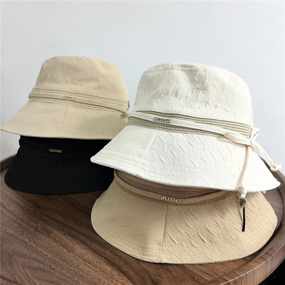 Women’s Bow Sun Protection Bucket Hat